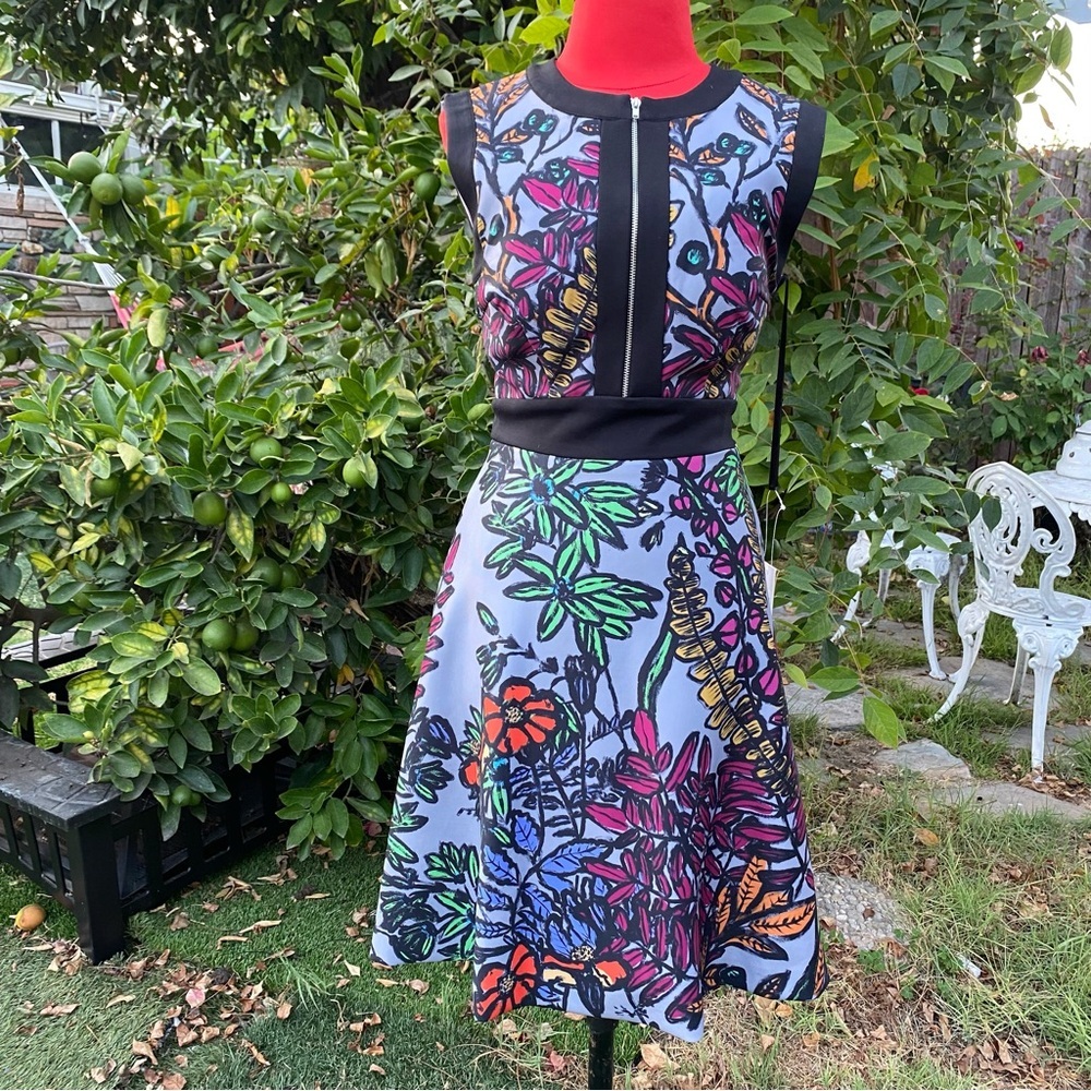 Maslavi by Jovani floral print mini dress size 0 NEW